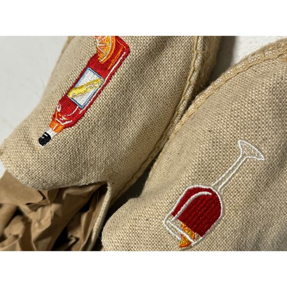 Soludos Italian Aperol Spritz Espadrille Slip On Shoes Size 8 - Picture 7 of 9